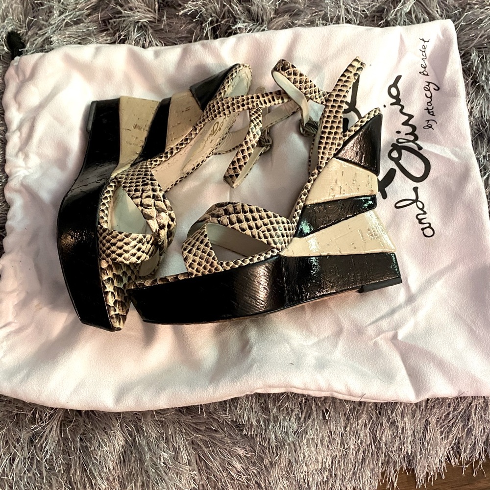 Alice & Olivia Wedge Sandals